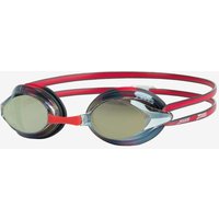 Photos - Swim Goggles Mares Swimming goggles Zoggs Racer Titanium red black with mirrored grey lenses