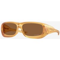 Photos - Sunglasses Oakley De Soto Polaris Collection Glasses Matte Transparent Light Curry with Prizm Bronze lenses