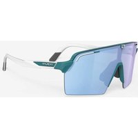 Photos - Sunglasses Rudy Project Spinshield Pro Goggles White Green With Blue Mirrored Lenses