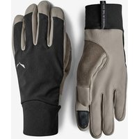 Photos - Winter Gloves & Mittens Salewa Ortles Durastretch gloves grey black - XS