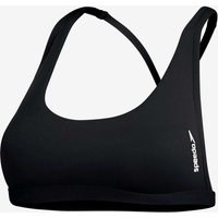 Photos - Swimwear Speedo Solid Convertible Bikini Top Black Women - XXS