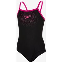 Photos - Swimwear Speedo Gala Logo Thinstrap Muscleback black girl pink - 34