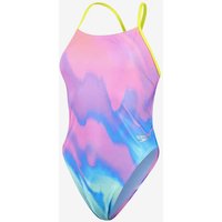 Photos - Swimwear Speedo Allover Print Tie-Back Swimsuit Pink Lilac Blue Women - 28