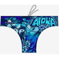 Photos - Swimwear Turbo Aloha Water Polo Trunks Blue - M