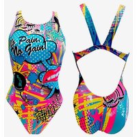 Photos - Swimwear Turbo Crazy Comic Swimsuit Blue Women - S