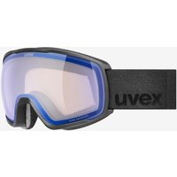 Photos - Ski Goggles UVEX Victorious S V Goggles Matt Black Photochromic Vario Blue Mirror
