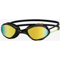 Photos - Swim Goggles Zoggs Swimming goggles Tiger Titanium Black Yellow Colour with yellow mirrored lenses - S