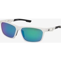 Photos - Sunglasses Adidas Sport SP0101 Glasses blue green with mirrored lenses white