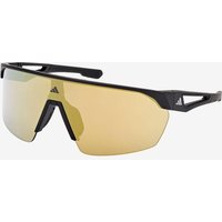 Photos - Sunglasses Adidas Sport SP0103 Glasses black with mirrored yellow lenses
