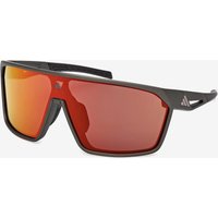 Photos - Sunglasses Adidas SP0108 Sport Glasses black with orange mirrored lenses
