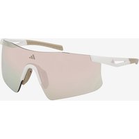 Photos - Sunglasses Adidas Sport SP0122 Goggles Brown Mirrored Lenses White