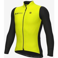 Photos - Cycling Clothing Ale Alé Solid Fondo 2.0 Jacket Fluorescent Yellow Black - M
