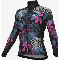 Photos - Cycling Clothing Ale Alé PRR Green Garden Long Sleeve Jersey Black Pink Women - S