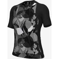 Photos - Cycling Clothing Ale Alé Off-Road Gravel Bloom Short Sleeve Jersey Black Women - S