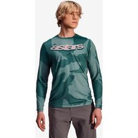 Photos - Cycling Clothing Alpinestars A-Dura Hollow Camo Jersey long sleeve green camouflage - M
