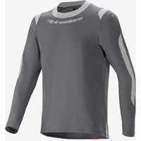 Photos - Cycling Clothing Alpinestars A-Dura Dri Wool Jersey long sleeve dark grey white - S
