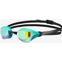 Photos - Swim Goggles Arena Cobra Core Swipe Swimming Goggles Turquoise Blue with Green Mirrored Lenses