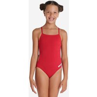 Photos - Swimwear Arena Challenge Solid One Piece Swimsuit Red Girls - 8-9