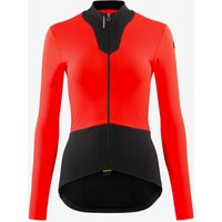 Photos - Cycling Clothing ASSOS Dyora long sleeve jersey dark red black Women - S