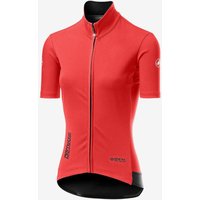 Photos - Cycling Clothing Castelli Perfetto RoS Light Rosso Corsa GORE-TEX INFINIUM™ Short Sleeve Jersey Pink Women - XS