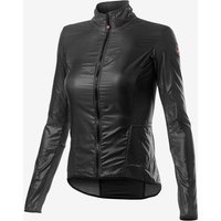 Photos - Cycling Clothing Castelli Aria Shell Fine Windbreaker Jacket black women - L