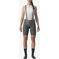 Photos - Cycling Clothing Castelli Free Aero Race Rosso Corsa Bib Shorts Bronze Grey Women - XL