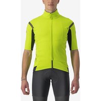 Photos - Cycling Clothing Castelli Gabba RoS 2 Rosso Corsa GORE-TEX INFINIUM™ Short Sleeve Jersey Electric Lime Green Grey - XL