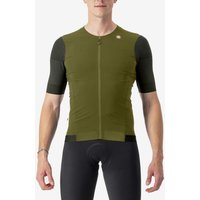 Photos - Cycling Clothing Castelli Premio Short Sleeve Jersey Dark Green - M