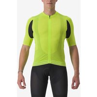 Photos - Cycling Clothing Castelli Superleggera 3 Short Sleeve Jersey Electric Lime Green - S