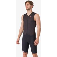 Photos - Cycling Clothing Castelli Free San Remo 3 Rosso Corsa Sleeveless Trisuit Black - XL