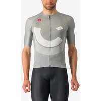 Photos - Cycling Clothing Castelli R-A/D Rosso Corsa Short Sleeve Jersey Grey Multicolour - XXL
