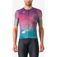 Photos - Cycling Clothing Castelli R-A/D Rosso Corsa Short Sleeve Jersey Lilac Multicolour - XXL
