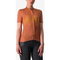 Photos - Cycling Clothing Castelli Unlimited Sentiero 3 Short Sleeve Jersey Mocha Brown Women - S