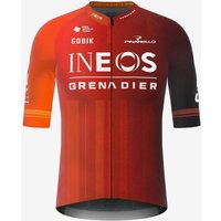 Photos - Cycling Clothing Team Ineos Grenadiers Reactive Short Sleeve Jersey Orange Red - M 2024