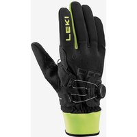 Photos - Winter Gloves & Mittens Leki PRC Gloves Black Green - 10