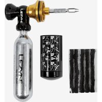 Photos - Bike Pump Lezyne CO2 Inflator + Tubeless Blaster Repair Kit Black