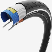 Photos - Bike Tyre Michelin City Street Tyre Black - 29x2.20