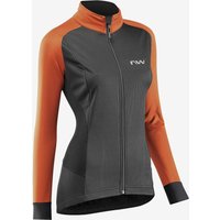 Photos - Cycling Clothing Northwave Reload Jacket Black Cinnamon Red Women - S