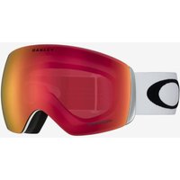 Photos - Ski Goggles Oakley Flight Deck Goggles White with Prizm Torch Lens
