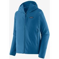 Photos - Trekking Clothes Patagonia Full Zip R1 TechFace Hooded Sweatshirt Blue - M