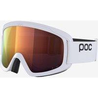 Photos - Ski Goggles ROS POC Opsin Goggles White with Clarity Intense Partly Sunny Orange Lens
