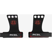 Photos - Gym Gloves Picsil Rx Grips 3H Black Red - M