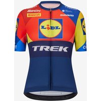 Photos - Cycling Clothing Santini Lidl-Trek short sleeve Jersey blue Women - XS 2025