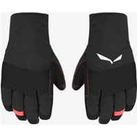Photos - Winter Gloves & Mittens Salewa Ortles Tirol Wool Gloves Black Women - M