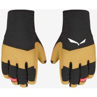Photos - Winter Gloves & Mittens Salewa Ortles Tirol Wool Gloves Black Brown Women - M