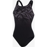 Photos - Swimwear Speedo Hyperboom Placement Muscleback Swimsuit Black Grey Women - 30