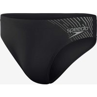 Photos - Swimwear Speedo Medley Logo Brief Black Grey - 28