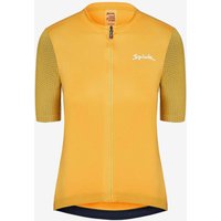 Photos - Cycling Clothing Spiuk Anatomic Short Sleeve Jersey Lemon Yellow Women - M
