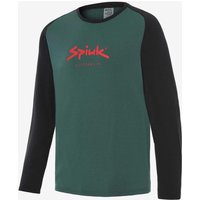 Photos - Cycling Clothing Spiuk All Terrain Long Sleeve Jersey Dark Green Black - XL