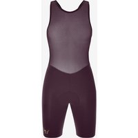 Photos - Cycling Clothing Santini Unico Bib Shorts Burgundy Women - XS